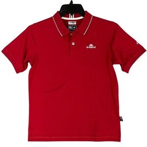 Daniel Island Club Polo Golf Shirt Mens M Red Climalite Stretch South Carolina